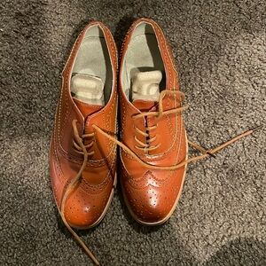 Cognac oxfords